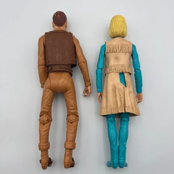 Vintage Marx Toys Johnny West and Jane West 11" Action Figure Set 1960s Western - Picture 7 of 10